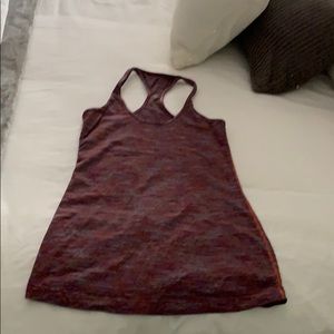 Pinstriped racer back tank